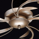 Lampa sufitowa Flora kwiatowe klosze, srebrno-złota podstawa MW-Light 242016205