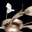 Lampa sufitowa Flora kwiatowe klosze, srebrno-złota podstawa MW-Light 242016205
