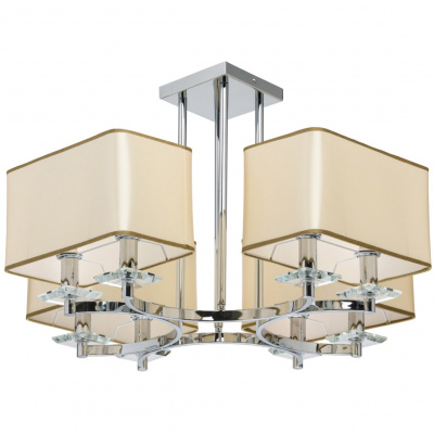 Lampa sufitowa - kwadratowe, beżowe klosze MW-LIGHT Elegance 386015908