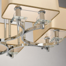 Lampa sufitowa - kwadratowe, beżowe klosze MW-LIGHT Elegance 386015908