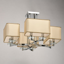 Lampa sufitowa - kwadratowe, beżowe klosze MW-LIGHT Elegance 386015908