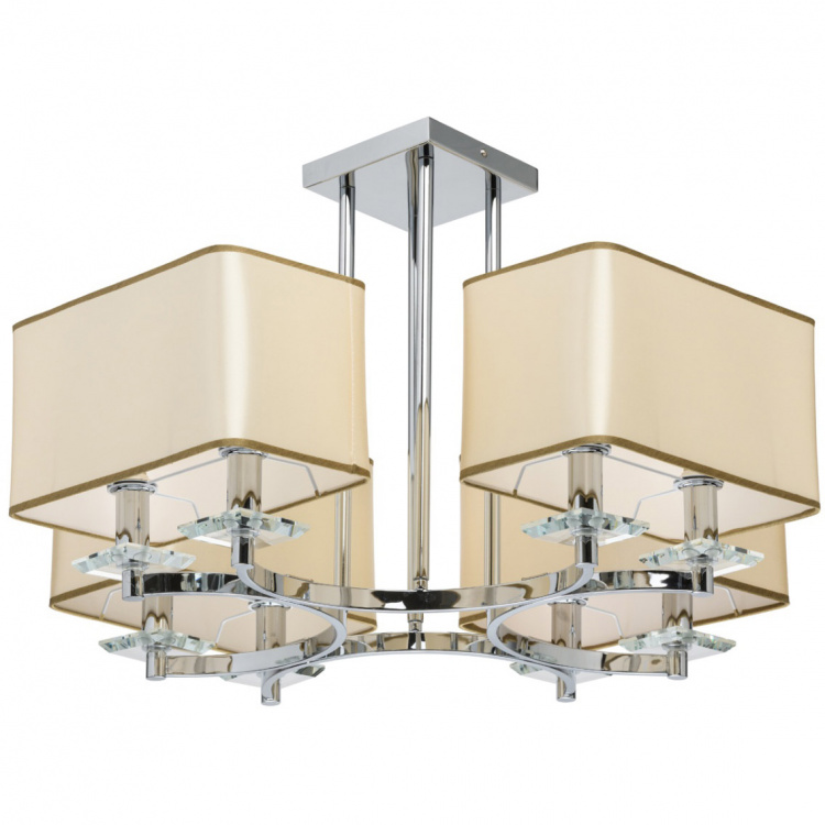 Lampa sufitowa - kwadratowe, beżowe klosze MW-LIGHT Elegance