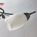 Lampa sufitowa kwiatowa Verona białe klosze MW-LIGHT Flora 334013608