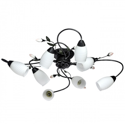 Lampa sufitowa kwiatowa Verona białe klosze MW-LIGHT Flora 334013608