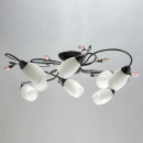Lampa sufitowa kwiatowa Verona białe klosze MW-LIGHT Flora 334013608