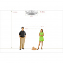 Lampa sufitowa kwiatowa Viola CHIARO Flora 298013309