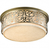 Lampa sufitowa len w mosiężnej ramie Venera Maytoni Classic H260-05-N