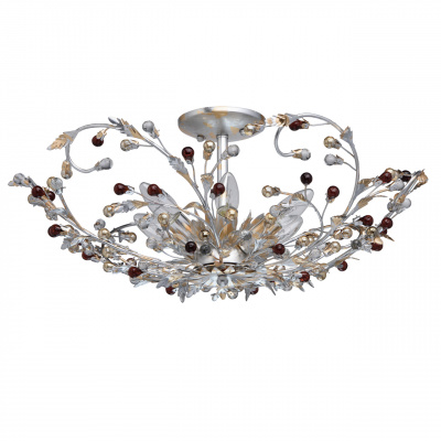 Lampa sufitowa liście i szklane owoce Viola CHIARO Flora 298012006