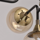 Lampa sufitowa Loft do dużego salonu 8 żarówek LED RegenBogen 605010908