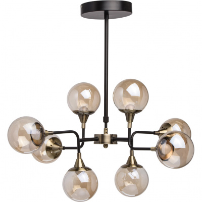 Lampa sufitowa Loft do dużego salonu 8 żarówek LED RegenBogen 605010908