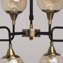 Lampa sufitowa Loft do dużego salonu 8 żarówek LED RegenBogen 605010908