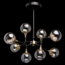 Lampa sufitowa Loft do dużego salonu 8 żarówek LED RegenBogen 605010908