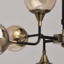 Lampa sufitowa Loft do dużego salonu 8 żarówek LED RegenBogen 605010908