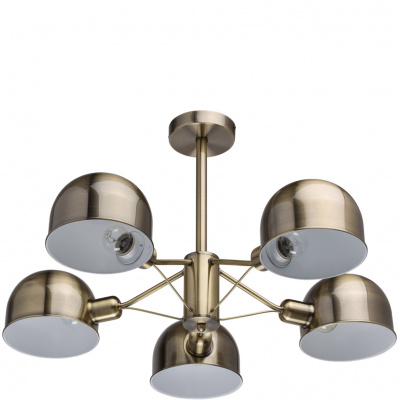 Lampa sufitowa mosiądz antyczny - 5 żarówek MW-LIGHT Loft 691010305