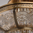 Lampa sufitowa mosiądz i kryształ Chiaro Crystal 340011308