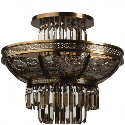 Lampa sufitowa mosiądz i kryształ Chiaro Crystal 340011308