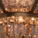 Lampa sufitowa mosiądz i kryształ Chiaro Crystal 340011308