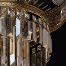 Lampa sufitowa mosiądz i kryształ Chiaro Crystal 340011308