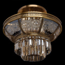 Lampa sufitowa mosiądz i kryształ Chiaro Crystal 340011308