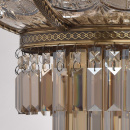 Lampa sufitowa mosiądz i kryształ Chiaro Crystal 340011308