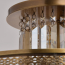 Lampa sufitowa mosiądz i kryształ Chiaro Crystal 340011308