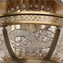 Lampa sufitowa mosiądz i kryształ Chiaro Crystal 340011308