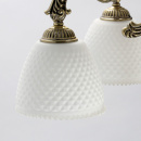 Lampa sufitowa mosiężna, szklane klosze w dół, Felice MW-LIGHT Classic 114010405