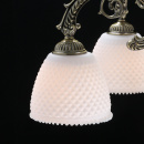 Lampa sufitowa mosiężna, szklane klosze w dół, Felice MW-LIGHT Classic 114010405