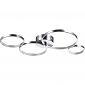 Lampa sufitowa okręgi LED chromowane Olympia Maytoni Modern MOD448-44-N