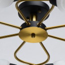 Lampa sufitowa osiem kloszy, czarno-miedziana podstawa Olympia MW-LIGHT 638018608