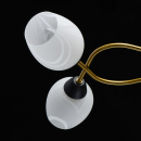 Lampa sufitowa osiem kloszy, czarno-miedziana podstawa Olympia MW-LIGHT 638018608