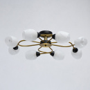 Lampa sufitowa osiem kloszy, czarno-miedziana podstawa Olympia MW-LIGHT 638018608