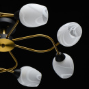 Lampa sufitowa osiem kloszy, czarno-miedziana podstawa Olympia MW-LIGHT 638018608