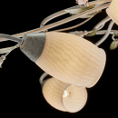 Lampa sufitowa osiem kloszy - kwiatów i pozłacana podstawa Verona MW-LIGHT Flora 334013908