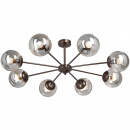 Lampa sufitowa - osiem, szklanych kul, ciemnobrązowe ramiona Vitaluce VE4864-7/8PL