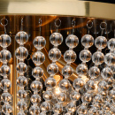 Lampa sufitowa półkula z koralików szklanych, złota podstawa, Venezia MW-LIGHT 111012305