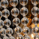 Lampa sufitowa półkula z koralików szklanych, złota podstawa, Venezia MW-LIGHT 111012305