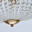 Lampa sufitowa półkula z koralików szklanych, złota podstawa, Venezia MW-LIGHT 111012305
