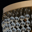 Lampa sufitowa półkula z koralików szklanych, złota podstawa, Venezia MW-LIGHT 111012305