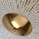 Lampa sufitowa półkula ze szklanych koralików złota Venezia MW-LIGHT Crystal 111012610