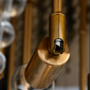 Lampa sufitowa półkula ze szklanych koralików złota Venezia MW-LIGHT Crystal 111012610