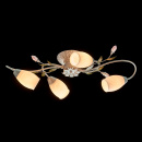 Lampa sufitowa pozłacana podstawa, białe klosze Verona MW-LIGHT Flora 334013804