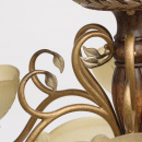 Lampa sufitowa rustykalna, odcienie brązu, szklane klosze CHIARO Versace 254012909