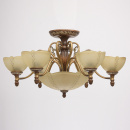 Lampa sufitowa rustykalna, odcienie brązu, szklane klosze CHIARO Versace 254012909