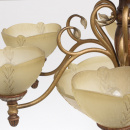 Lampa sufitowa rustykalna, odcienie brązu, szklane klosze CHIARO Versace 254012909