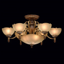 Lampa sufitowa rustykalna, odcienie brązu, szklane klosze CHIARO Versace 254012909