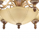 Lampa sufitowa rustykalna, odcienie brązu, szklane klosze CHIARO Versace 254012909