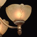 Lampa sufitowa rustykalna, odcienie brązu, szklane klosze CHIARO Versace 254012909