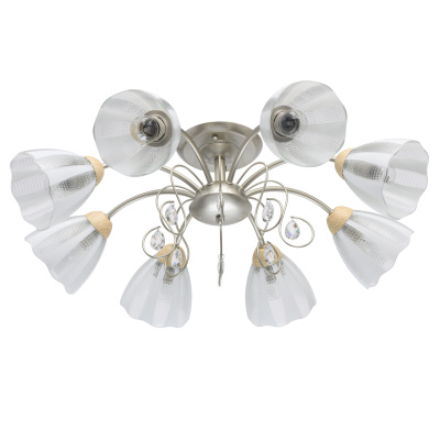 Lampa sufitowa srebrna, duże, szklane klosze Dream MW-LIGHT Megapolis 297013508