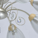 Lampa sufitowa srebrna, duże, szklane klosze Dream MW-LIGHT Megapolis 297013508